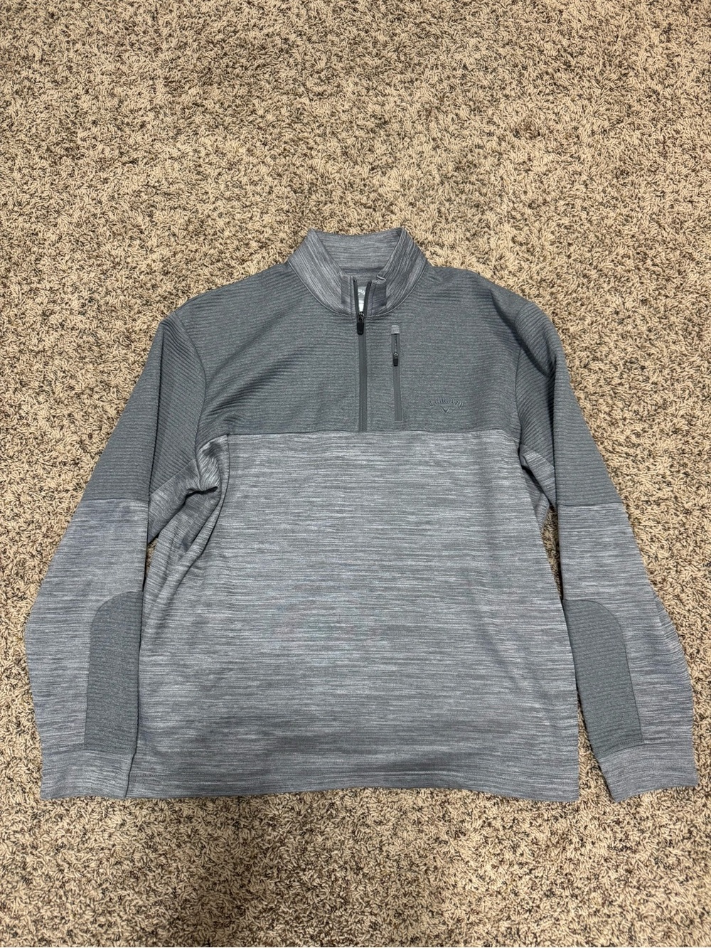 Callaway Gray Half-Zip Performance Pullover